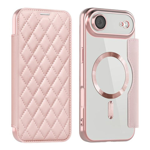 Shield Magsafe RFID Anti-theft Rhombus Leather Phone Case, For iPhone 18 Pro, For iPhone 18 Pro Max, For iPhone 17 Pro Max, For iPhone 17 Pro, For iPhone 17, For iPhone Air