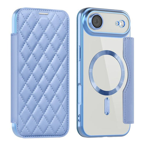 Shield Magsafe RFID Anti-theft Rhombus Leather Phone Case, For iPhone 18 Pro, For iPhone 18 Pro Max, For iPhone 17 Pro Max, For iPhone 17 Pro, For iPhone 17, For iPhone Air