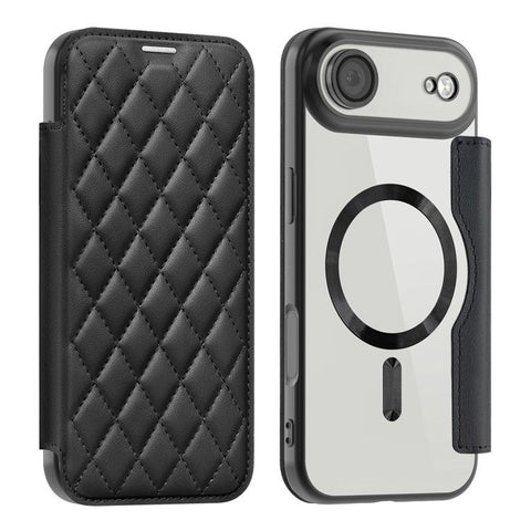 Shield Magsafe RFID Anti-theft Rhombus Leather Phone Case, For iPhone 18 Pro, For iPhone 18 Pro Max, For iPhone 17 Pro Max, For iPhone 17 Pro, For iPhone 17, For iPhone Air