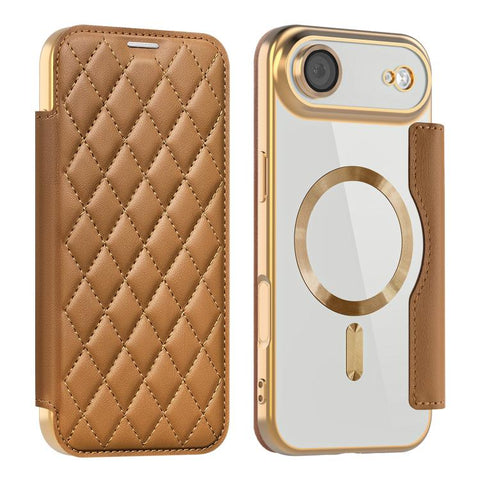 Shield Magsafe RFID Anti-theft Rhombus Leather Phone Case, For iPhone 18 Pro, For iPhone 18 Pro Max, For iPhone 17 Pro Max, For iPhone 17 Pro, For iPhone 17, For iPhone Air