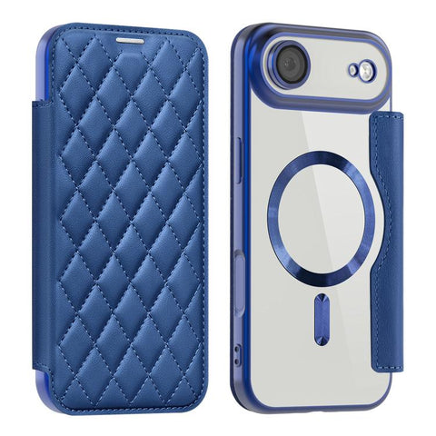 Shield Magsafe RFID Anti-theft Rhombus Leather Phone Case, For iPhone 18 Pro, For iPhone 18 Pro Max, For iPhone 17 Pro Max, For iPhone 17 Pro, For iPhone 17, For iPhone Air