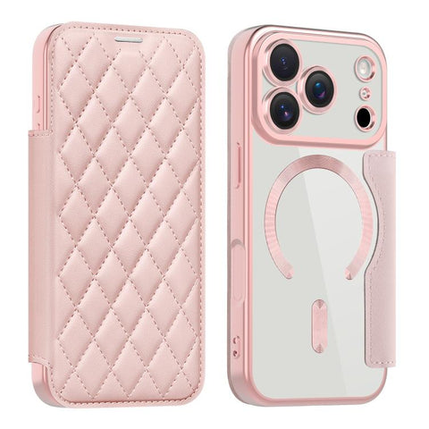 Shield Magsafe RFID Anti-theft Rhombus Leather Phone Case, For iPhone 18 Pro, For iPhone 18 Pro Max, For iPhone 17 Pro Max, For iPhone 17 Pro, For iPhone 17, For iPhone Air