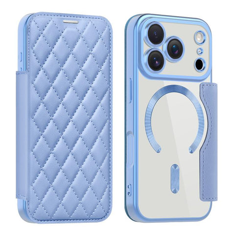 Shield Magsafe RFID Anti-theft Rhombus Leather Phone Case, For iPhone 18 Pro, For iPhone 18 Pro Max, For iPhone 17 Pro Max, For iPhone 17 Pro, For iPhone 17, For iPhone Air