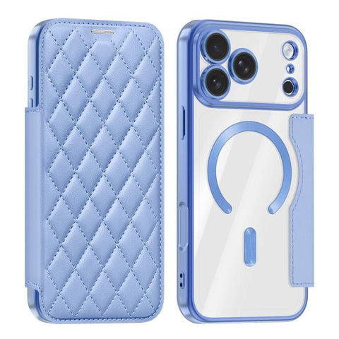 Shield Magsafe RFID Anti-theft Rhombus Leather Phone Case, For iPhone 18 Pro, For iPhone 18 Pro Max, For iPhone 17 Pro Max, For iPhone 17 Pro, For iPhone 17, For iPhone Air