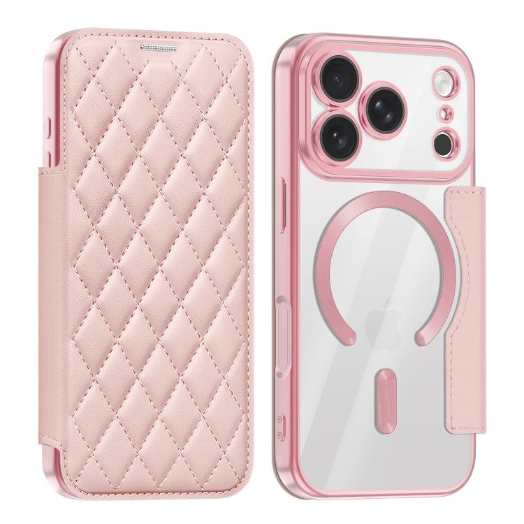 Shield Magsafe RFID Anti-theft Rhombus Leather Phone Case, For iPhone 18 Pro, For iPhone 18 Pro Max, For iPhone 17 Pro Max, For iPhone 17 Pro, For iPhone 17, For iPhone Air