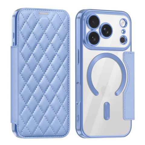 Shield Magsafe RFID Anti-theft Rhombus Leather Phone Case, For iPhone 18 Pro, For iPhone 18 Pro Max, For iPhone 17 Pro Max, For iPhone 17 Pro, For iPhone 17, For iPhone Air