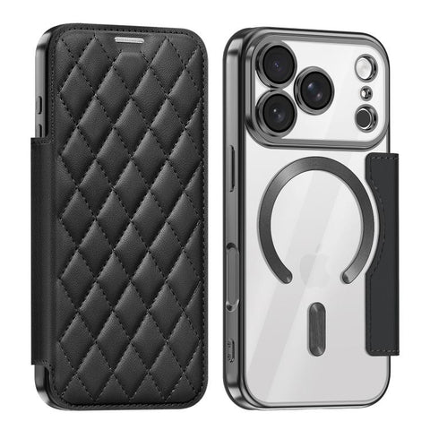 Shield Magsafe RFID Anti-theft Rhombus Leather Phone Case, For iPhone 18 Pro, For iPhone 18 Pro Max, For iPhone 17 Pro Max, For iPhone 17 Pro, For iPhone 17, For iPhone Air