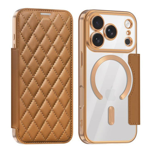 Shield Magsafe RFID Anti-theft Rhombus Leather Phone Case, For iPhone 18 Pro, For iPhone 18 Pro Max, For iPhone 17 Pro Max, For iPhone 17 Pro, For iPhone 17, For iPhone Air