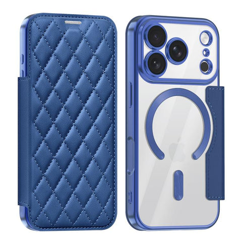 Shield Magsafe RFID Anti-theft Rhombus Leather Phone Case, For iPhone 18 Pro, For iPhone 18 Pro Max, For iPhone 17 Pro Max, For iPhone 17 Pro, For iPhone 17, For iPhone Air