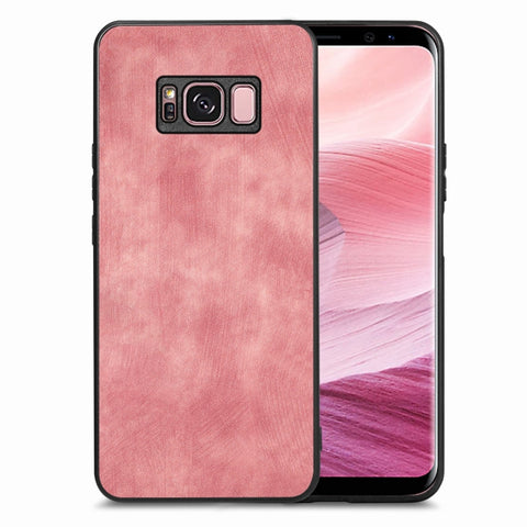Vintage Leather PC Back Cover Phone Case, For Samsung Galaxy A30/A20, For Samsung Galaxy S8+