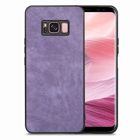 Vintage Leather PC Back Cover Phone Case, For Samsung Galaxy A30/A20, For Samsung Galaxy S8+