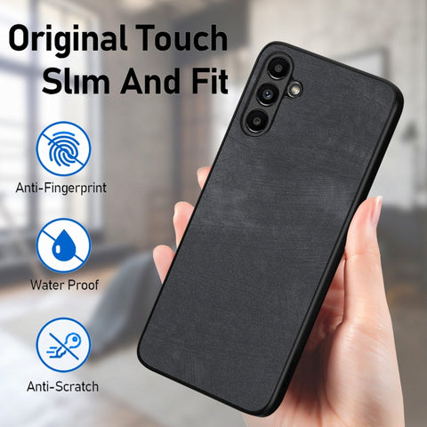 Vintage Leather PC Back Cover Phone Case, For Samsung Galaxy A30/A20, For Samsung Galaxy S8+