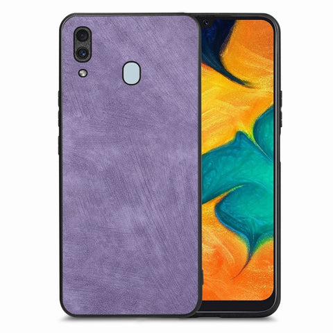 Vintage Leather PC Back Cover Phone Case, For Samsung Galaxy A30/A20, For Samsung Galaxy S8+
