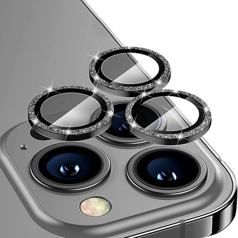 ENKAY Hat-Prince Glitter Rear Lens Aluminium Alloy Tempered Glass Film, For iPhone 17 Pro / 17 Pro Max, For iPhone 17, For iPhone Air, For iPhone 15 Pro / 15 Pro Max, For iPhone 15 / 15 Plus