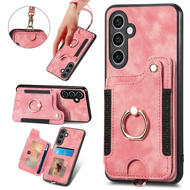 Retro Skin-feel Ring Multi-card Wallet Phone Case, For Samsung Galaxy S23 FE 5G, For Samsung Galaxy Note20  Ultra, For Samsung Galaxy Note20, For Samsung Galaxy Note10, For Samsung Galaxy Note10+