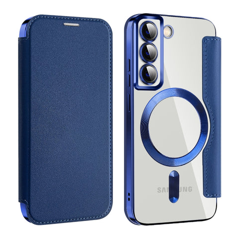 Shield MagSafe RFID Anti-theft Leather Phone Case, For Samsung Galaxy S22 5G