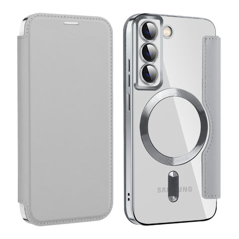 Shield MagSafe RFID Anti-theft Leather Phone Case, For Samsung Galaxy S22 5G