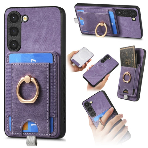 Retro Splitable Magnetic Card Bag Leather Phone Case, For Samsung Galaxy A22 4G, For Samsung Galaxy A22 5G, For Samsung Galaxy S21 FE 5G, For Samsung Galaxy A32 4G, For Samsung Galaxy A72 5G, For Samsung Galaxy A32 5G, For Samsung Galaxy S21 5G        ...