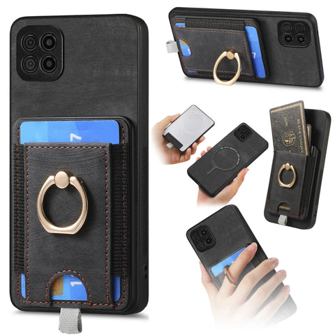 Retro Splitable Magnetic Card Bag Leather Phone Case, For Samsung Galaxy A22 4G, For Samsung Galaxy A22 5G, For Samsung Galaxy S21 FE 5G, For Samsung Galaxy A32 4G, For Samsung Galaxy A72 5G, For Samsung Galaxy A32 5G, For Samsung Galaxy S21 5G        ...