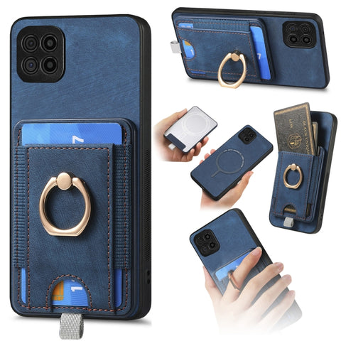 Retro Splitable Magnetic Card Bag Leather Phone Case, For Samsung Galaxy A22 4G, For Samsung Galaxy A22 5G, For Samsung Galaxy S21 FE 5G, For Samsung Galaxy A32 4G, For Samsung Galaxy A72 5G, For Samsung Galaxy A32 5G, For Samsung Galaxy S21 5G        ...