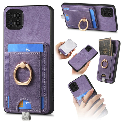 Retro Splitable Magnetic Card Bag Leather Phone Case, For Samsung Galaxy A22 4G, For Samsung Galaxy A22 5G, For Samsung Galaxy S21 FE 5G, For Samsung Galaxy A32 4G, For Samsung Galaxy A72 5G, For Samsung Galaxy A32 5G, For Samsung Galaxy S21 5G        ...