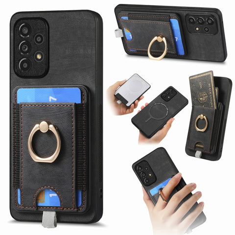 Retro Splitable Magnetic Card Bag Leather Phone Case, For Samsung Galaxy A22 4G, For Samsung Galaxy A22 5G, For Samsung Galaxy S21 FE 5G, For Samsung Galaxy A32 4G, For Samsung Galaxy A72 5G, For Samsung Galaxy A32 5G, For Samsung Galaxy S21 5G        ...