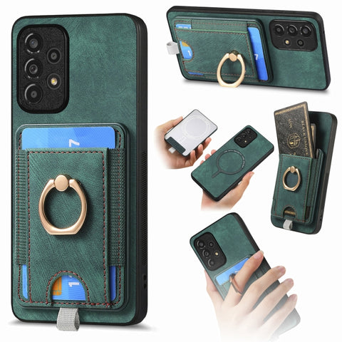 Retro Splitable Magnetic Card Bag Leather Phone Case, For Samsung Galaxy A22 4G, For Samsung Galaxy A22 5G, For Samsung Galaxy S21 FE 5G, For Samsung Galaxy A32 4G, For Samsung Galaxy A72 5G, For Samsung Galaxy A32 5G, For Samsung Galaxy S21 5G        ...