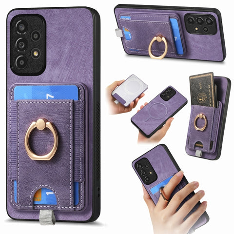 Retro Splitable Magnetic Card Bag Leather Phone Case, For Samsung Galaxy A22 4G, For Samsung Galaxy A22 5G, For Samsung Galaxy S21 FE 5G, For Samsung Galaxy A32 4G, For Samsung Galaxy A72 5G, For Samsung Galaxy A32 5G, For Samsung Galaxy S21 5G        ...