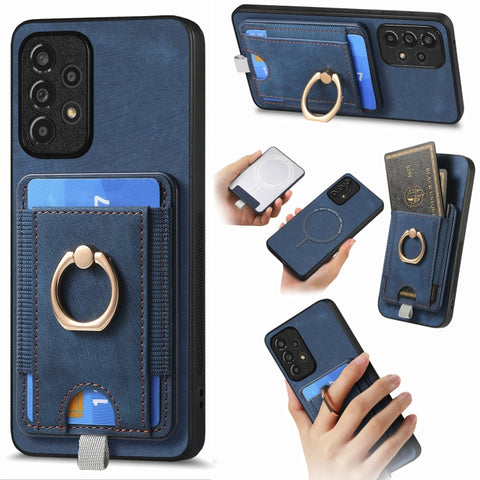 Retro Splitable Magnetic Card Bag Leather Phone Case, For Samsung Galaxy A22 4G, For Samsung Galaxy A22 5G, For Samsung Galaxy S21 FE 5G, For Samsung Galaxy A32 4G, For Samsung Galaxy A72 5G, For Samsung Galaxy A32 5G, For Samsung Galaxy S21 5G        ...