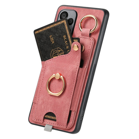 Retro Skin-feel Ring Card Bag Phone Case with Hang Loop, For Samsung Galaxy A04e, For Samsung Galaxy S23 Ultra 5G, For Samsung Galaxy S23+ 5G, For Samsung Galaxy A04 4G, For Samsung Galaxy M53 5G, For Samsung Galaxy M33 5G, For Samsung Galaxy A73 5G   ...