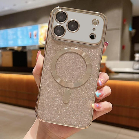 Glitter Electroplating MagSafe TPU Phone Case, For iPhone 17e / 16e, For iPhone 17 Pro Max, For iPhone 17 Pro, For iPhone 17, For iPhone Air, For iPhone 16 Pro Max