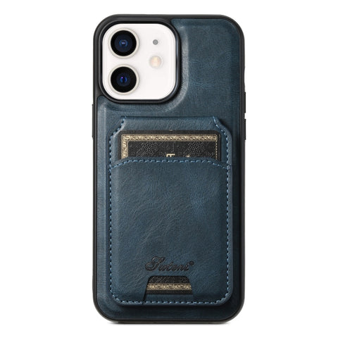 Suteni H15 MagSafe Oil Eax Leather Detachable Wallet Back Phone Case, For iPhone 14 Pro Max, For iPhone 13 Pro Max, For iPhone 13 Pro, For iPhone 13, For iPhone 12, For iPhone 12 Pro Max, For iPhone 12 Pro, For iPhone 17e / 16e