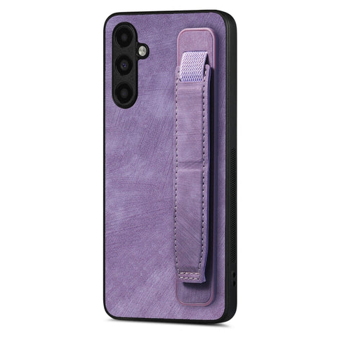 Retro Wristband Holder Leather Back Phone Case, For Samsung Galaxy S22 Ultra 5G, For Samsung Galaxy S22+ 5G, For Samsung Galaxy S22 5G, For Samsung Galaxy A13 5G, For Samsung Galaxy S21 FE 5G, For Samsung Galaxy A32 5G, For Samsung Galaxy S21 5G       ...