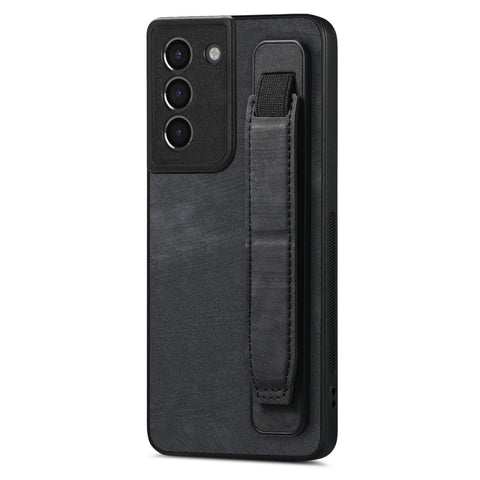 Retro Wristband Holder Leather Back Phone Case, For Samsung Galaxy S22 Ultra 5G, For Samsung Galaxy S22+ 5G, For Samsung Galaxy S22 5G, For Samsung Galaxy A13 5G, For Samsung Galaxy S21 FE 5G, For Samsung Galaxy A32 5G, For Samsung Galaxy S21 5G       ...