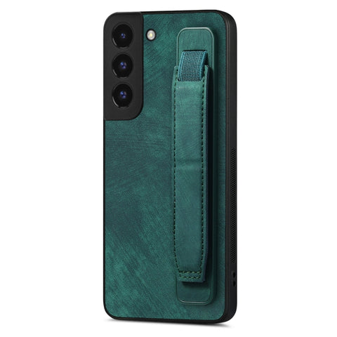 Retro Wristband Holder Leather Back Phone Case, For Samsung Galaxy S22 Ultra 5G, For Samsung Galaxy S22+ 5G, For Samsung Galaxy S22 5G, For Samsung Galaxy A13 5G, For Samsung Galaxy S21 FE 5G, For Samsung Galaxy A32 5G, For Samsung Galaxy S21 5G       ...