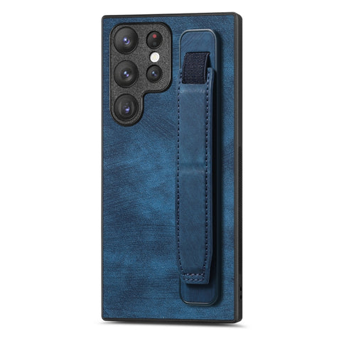 Retro Wristband Holder Leather Back Phone Case, For Samsung Galaxy S22 Ultra 5G, For Samsung Galaxy S22+ 5G, For Samsung Galaxy S22 5G, For Samsung Galaxy A13 5G, For Samsung Galaxy S21 FE 5G, For Samsung Galaxy A32 5G, For Samsung Galaxy S21 5G       ...