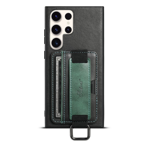 Suteni H13 Card Wallet Wrist Strap Holder PU Phone Case, For Samsung Galaxy S26+  5G, For Samsung Galaxy S26 Ultra 5G, For Samsung Galaxy S25  5G, For Samsung Galaxy S25+  5G, For Samsung Galaxy S25 Ultra 5G, For Samsung Galaxy S24 Ultra 5G            ...