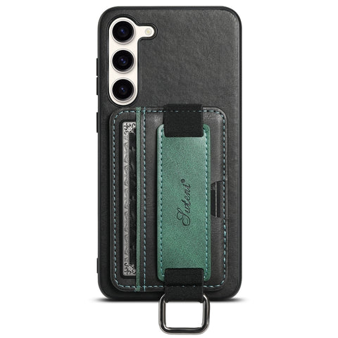 Suteni H13 Card Wallet Wrist Strap Holder PU Phone Case, For Samsung Galaxy S26+  5G, For Samsung Galaxy S26 Ultra 5G, For Samsung Galaxy S25  5G, For Samsung Galaxy S25+  5G, For Samsung Galaxy S25 Ultra 5G, For Samsung Galaxy S24 Ultra 5G            ...
