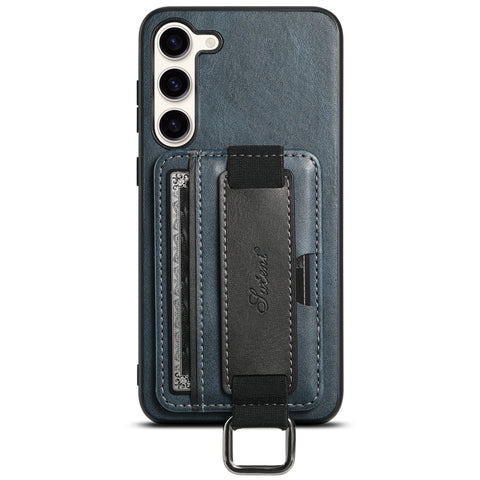 Suteni H13 Card Wallet Wrist Strap Holder PU Phone Case, For Samsung Galaxy S26+  5G, For Samsung Galaxy S26 Ultra 5G, For Samsung Galaxy S25  5G, For Samsung Galaxy S25+  5G, For Samsung Galaxy S25 Ultra 5G, For Samsung Galaxy S24 Ultra 5G            ...