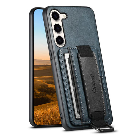 Suteni H13 Card Wallet Wrist Strap Holder PU Phone Case, For Samsung Galaxy S26+  5G, For Samsung Galaxy S26 Ultra 5G, For Samsung Galaxy S25  5G, For Samsung Galaxy S25+  5G, For Samsung Galaxy S25 Ultra 5G, For Samsung Galaxy S24 Ultra 5G            ...