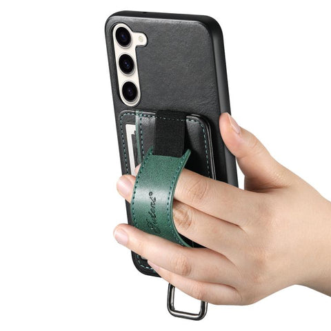 Suteni H13 Card Wallet Wrist Strap Holder PU Phone Case, For Samsung Galaxy S26+  5G, For Samsung Galaxy S26 Ultra 5G, For Samsung Galaxy S25  5G, For Samsung Galaxy S25+  5G, For Samsung Galaxy S25 Ultra 5G, For Samsung Galaxy S24 Ultra 5G            ...