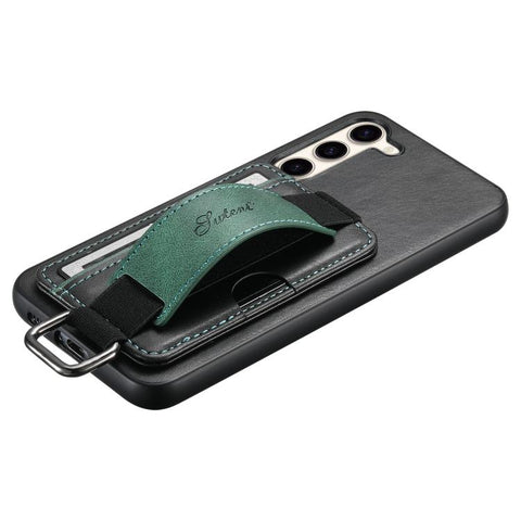 Suteni H13 Card Wallet Wrist Strap Holder PU Phone Case, For Samsung Galaxy S26+  5G, For Samsung Galaxy S26 Ultra 5G, For Samsung Galaxy S25  5G, For Samsung Galaxy S25+  5G, For Samsung Galaxy S25 Ultra 5G, For Samsung Galaxy S24 Ultra 5G            ...