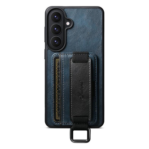 Suteni H13 Card Wallet Wrist Strap Holder PU Phone Case, For Samsung Galaxy S26+  5G, For Samsung Galaxy S26 Ultra 5G, For Samsung Galaxy S25  5G, For Samsung Galaxy S25+  5G, For Samsung Galaxy S25 Ultra 5G, For Samsung Galaxy S24 Ultra 5G            ...