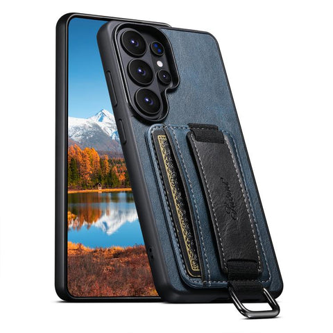 Suteni H13 Card Wallet Wrist Strap Holder PU Phone Case, For Samsung Galaxy S26+  5G, For Samsung Galaxy S26 Ultra 5G, For Samsung Galaxy S25  5G, For Samsung Galaxy S25+  5G, For Samsung Galaxy S25 Ultra 5G, For Samsung Galaxy S24 Ultra 5G            ...