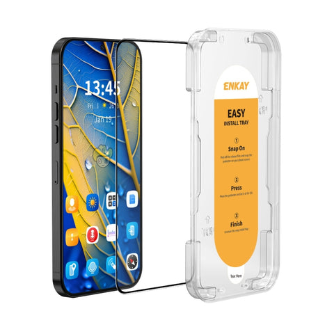 ENKAY Easy Install High Alumina Silicon Full Glass Film, For Samsung Galaxy A37 / A57, For Samsung Galaxy A17 / A26, For Samsung Galaxy M56, For Samsung Galaxy F16 / M16, For Samsung Galaxy F06 / M06, For Samsung Galaxy A36 / A56                       ...