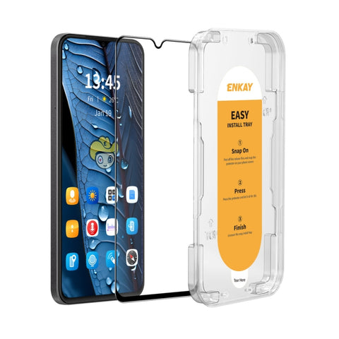 ENKAY Easy Install High Alumina Silicon Full Glass Film, For Samsung Galaxy A37 / A57, For Samsung Galaxy A17 / A26, For Samsung Galaxy M56, For Samsung Galaxy F16 / M16, For Samsung Galaxy F06 / M06, For Samsung Galaxy A36 / A56                       ...