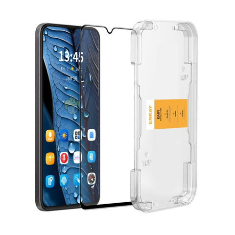 ENKAY Easy Install High Alumina Silicon Full Glass Film, For Samsung Galaxy A37 / A57, For Samsung Galaxy A17 / A26, For Samsung Galaxy M56, For Samsung Galaxy F16 / M16, For Samsung Galaxy F06 / M06, For Samsung Galaxy A36 / A56                       ...