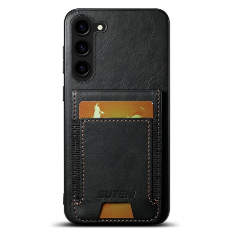 Suteni H03 Oil Wax Leather Wallet Stand Back Phone Case, For Samsung Galaxy S26+ 5G, For Samsung Galaxy S26 Ultra 5G, For Samsung Galaxy S25+ 5G, For Samsung Galaxy S25 Ultra 5G, For Samsung Galaxy S24 Ultra 5G, For Samsung Galaxy S24+ 5G              ...