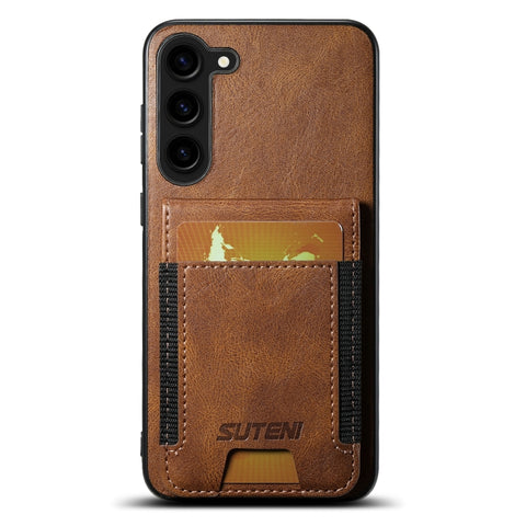Suteni H03 Oil Wax Leather Wallet Stand Back Phone Case, For Samsung Galaxy S26+ 5G, For Samsung Galaxy S26 Ultra 5G, For Samsung Galaxy S25+ 5G, For Samsung Galaxy S25 Ultra 5G, For Samsung Galaxy S24 Ultra 5G, For Samsung Galaxy S24+ 5G              ...