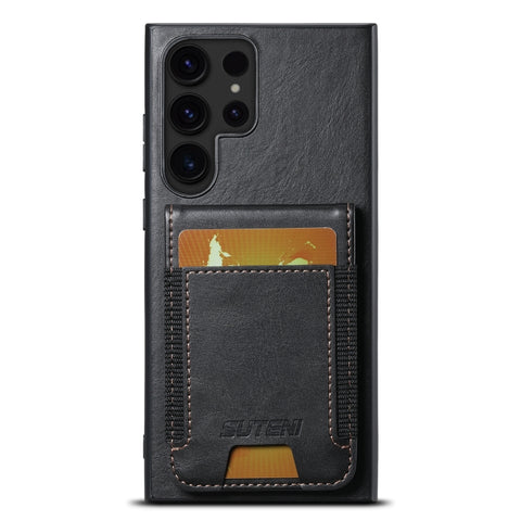 Suteni H03 Oil Wax Leather Wallet Stand Back Phone Case, For Samsung Galaxy S26+ 5G, For Samsung Galaxy S26 Ultra 5G, For Samsung Galaxy S25+ 5G, For Samsung Galaxy S25 Ultra 5G, For Samsung Galaxy S24 Ultra 5G, For Samsung Galaxy S24+ 5G              ...